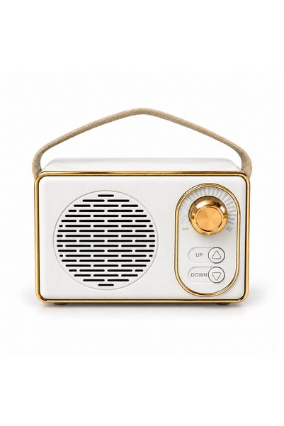 ARVALE Retro Tasarımlı Kablosuz Bluetooth Hoparlör – USB, Type-C, TF Kart ve ...