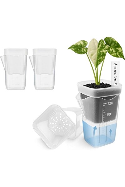GENERAL 2 Inch Self Watering Planters Small Planter Pots for Indoor Plants, C...