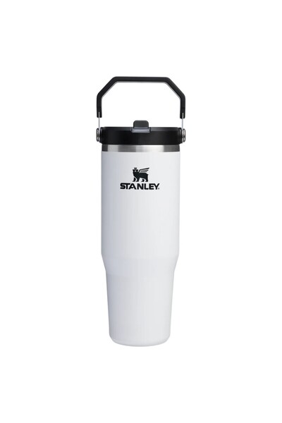 Stanley The Iceflow Flip Straw Thermos Cup with Straw 0.89 Lt (30 oz) - Chalk