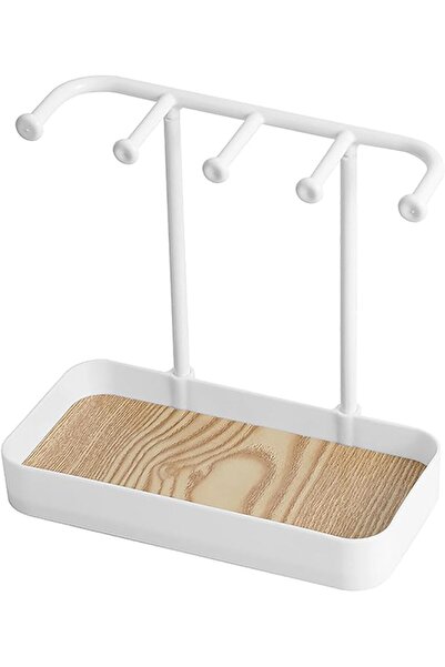 GENERAL Fabater Desktop Jewelry Stand, PP and Wood, 20x10x19cm, Multifunctional