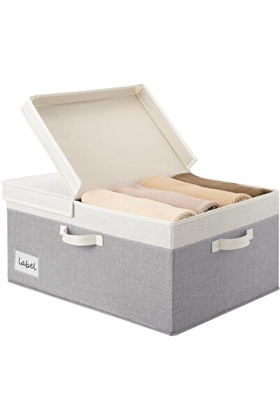 GENERAL Grannysay Fabric Storage Box with Lid, Large Storage Box for Shelves,...