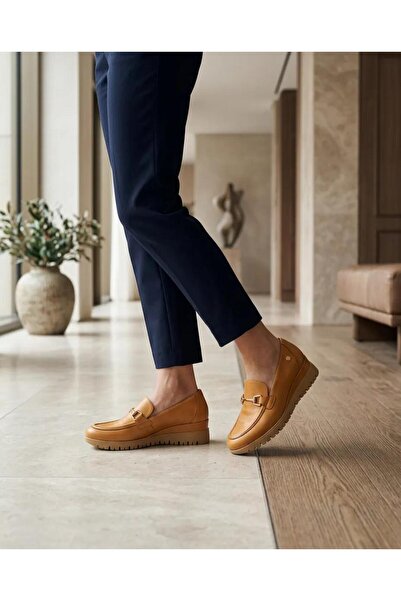 Mammamia 3470 Tan Genuine Leather Shoes
