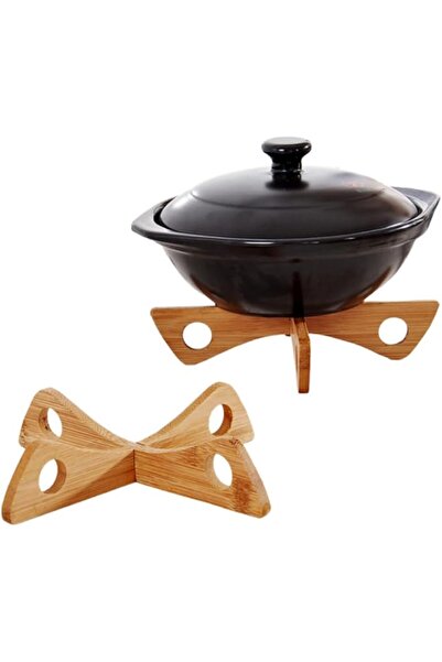 GENERAL Bamboo Trivet Kitchen Mat Bamboo Heat Resistant Pot Coaster Heat Resi...