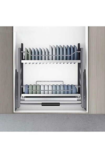Generic Durable Over-Sink Dish Drainer Rack, Foldable Metal Kitchen Cabinet S...