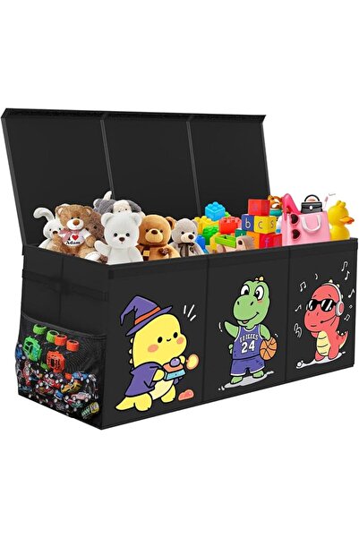 GENERAL Extra Large Sturdy Toy Box, 40"x16"x14" Stuffed Animal Storage Bins w...