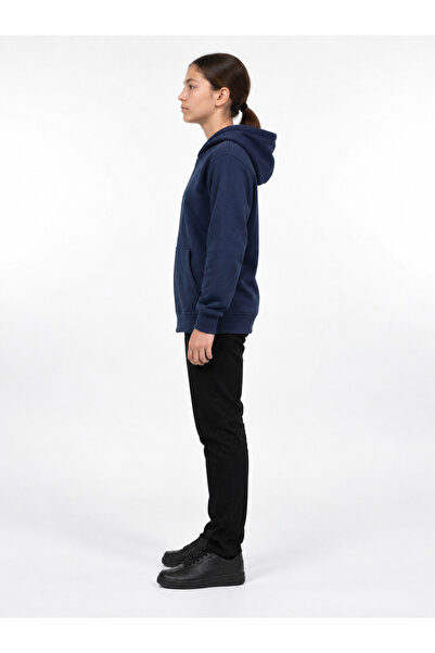 HAI COLLECTİON Kız Çocuk 3 İplik Kapüşonlu Hırka – Fermuarlı Cepli Günlük Sweatshirt