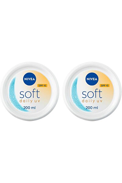 NIVEA Soft Daily UV SPF 15 Moisturizing Cream Value Pack 2 x 200 ml