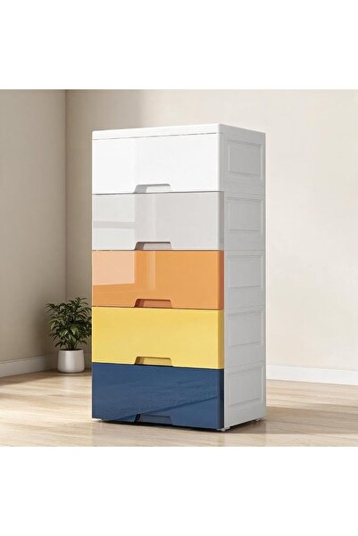 GENERAL Plastic Drawer Cabinet 5 Layer,TIKHOME Drawer Storage Cabinet Organiz...