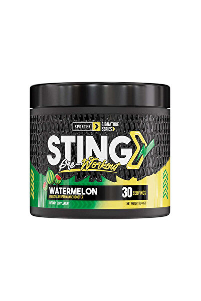 Sporter Sting Pre-Workout, Watermelon Flavor, 30 Servings