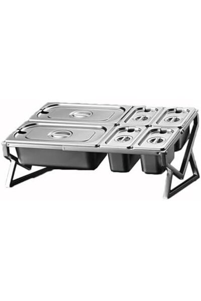 Generic Stainless Steel Spice Rack Organizer with Cover, 2 Row Compartment Co...