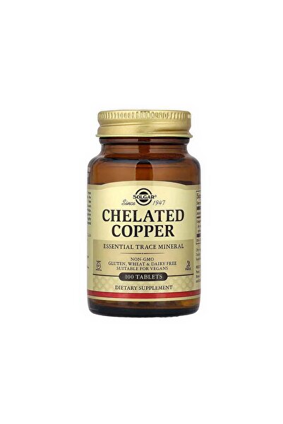 Solgar Chelated Copper - 100 Tablets
