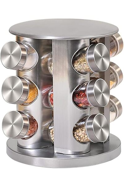 FEELING MALL Rotating spice rack Organizer Revolving Tower for Kitchen Counte...
