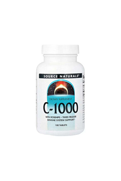 source naturals Vitamin C 1000 with Rose Hips Time Release - 100 Tablets