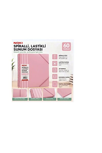 Noki Spiralli Sunum Dosyasi 60 Yap.pastel Pembe