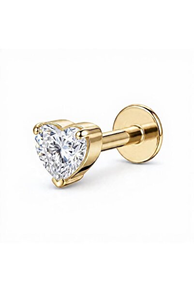 Munels Titanyum Kalpli Zirkon Taşlı Mini Piercing - Flat, Tragus, Helix Piercing
