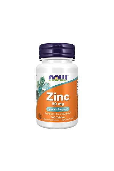 Now Foods زنك 50 ملغ، 100 قرص - مكمل معدني أساسي