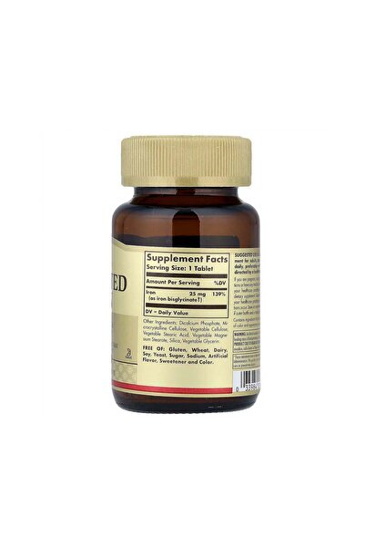 Solgar Chelated Iron - 100 Tablets