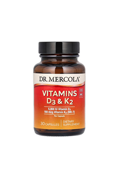 Dr Mercola Dr. Mercola Vitamins D3 & K2 - 30 Capsules