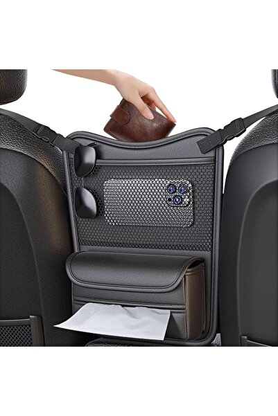 GENERAL Kojic Car Organizer between Seats, Nappa Leather Hanging Storage Bag ...