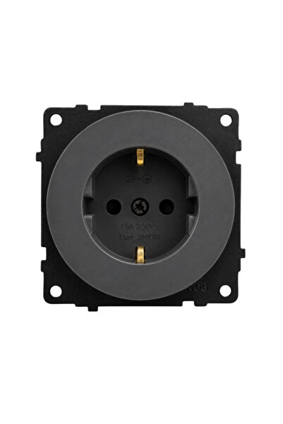 OVİVO Wog Anthracite Ç.K. Grounded Socket Module + Cover