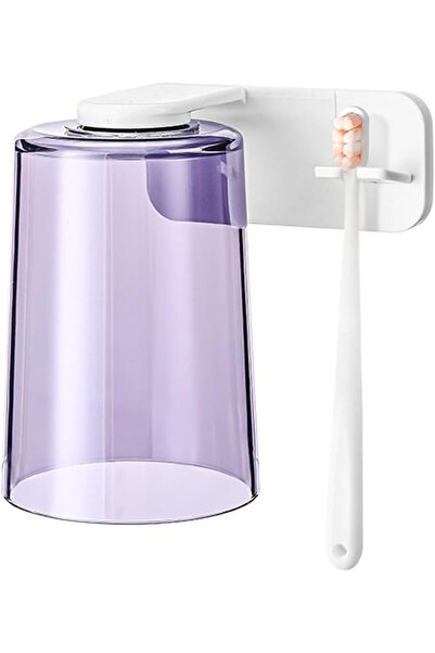 Generic Mouth Rinse Cups Adhesive Magnetic Toothbrush Holder, Wall Mount