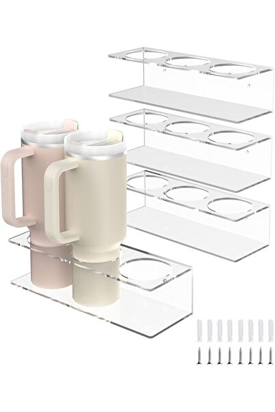 GENERAL 4 Pack Acrylic Water Bottle Organizer for Stanley 40 oz, Stanley Cup ...