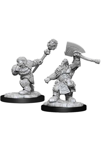 Wizkids Miniatures Magic: The Gathering Dwarf Fighter & Dwarf Cleric