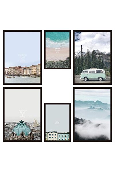 GENERAL Simple Art Wall Sticker Literary Photo Frame Bedroom Dormitory Headbo...