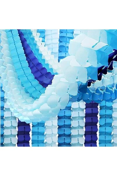 Generic 16PCS Four Leaf Clover Paper Garland, 158ft Navy Blue Ocean Party Str...