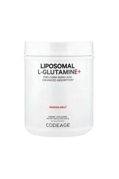 Codeage Liposomal L-Glutamine+ Powder Unflavored - 16.67 oz (472.5g)