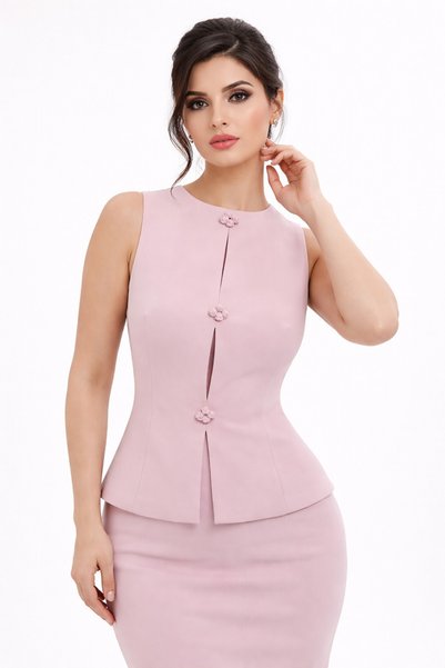 Livia Women's Pearl-Detail Sleeveless Top