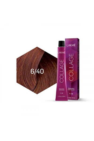 Lakme صبغة شعر نحاسية بلون أشقر داكن رقم 2 6/40