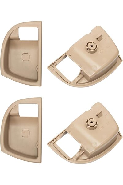 Generic 4PCS Inside Door Handle Trim Cover Panel Beige compatible with Hyunda...