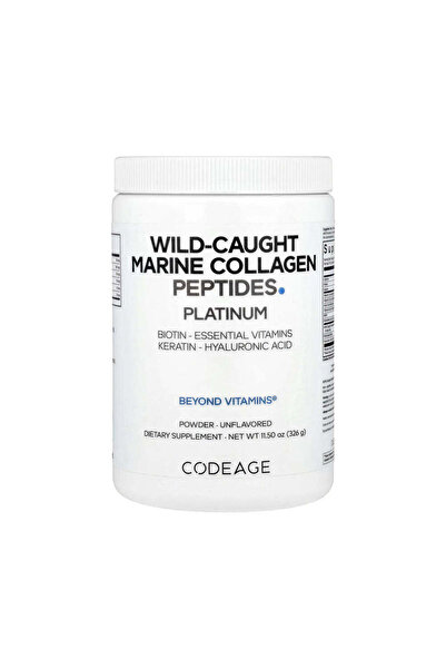 Codeage Wild-Caught Marine Collagen Peptides Powder Platinum Unflavored - 11....