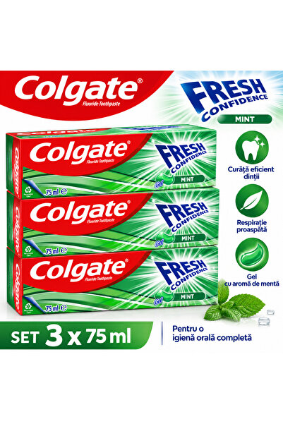 Colgate Set 3x 75 ml gel Mentă
