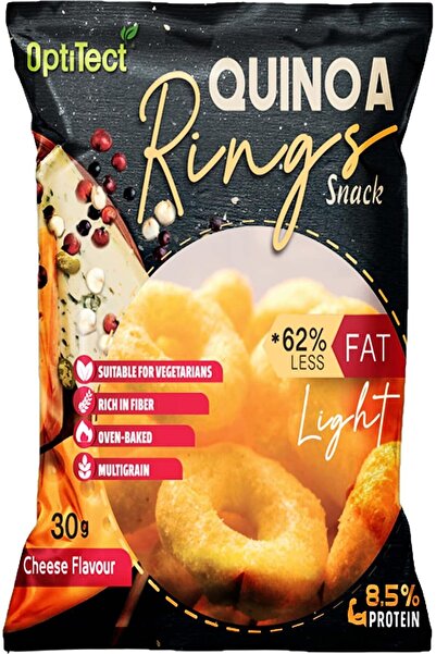 OptiTect Quinoa Rings Snack -8.5% Protein, 62% Less Fat, Rich in Fiber, Oven ...