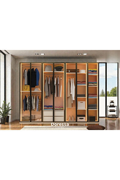 Doressa Living Novis 7 Kapılı Reflekte Camlı Gardırop