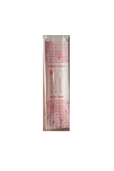 Şengür Ambalaj MFC Lvc Çatal Kaşık Kese Kağıdı - 8x26 Cm Standart 10 klilo
