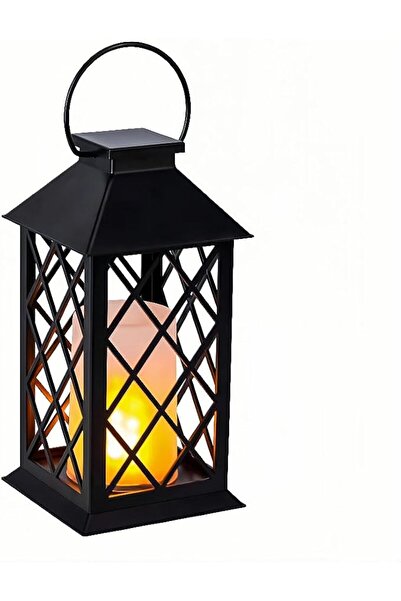 GENERAL Simplelight 11” LED Flame Effect Lantern, IP44 Waterproof Battery Pow...