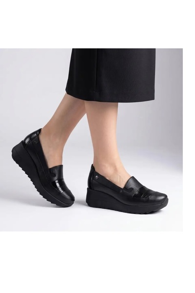Mammamia 3495 Patent Leather Genuine Leather Shoes