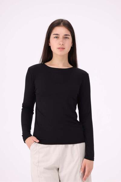 Livia Women's Plain Long-Sleeve Top