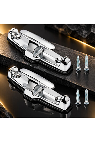 3XR Premium Chrome Window Latch Handle Set with Screws, Universal Sliding Win...