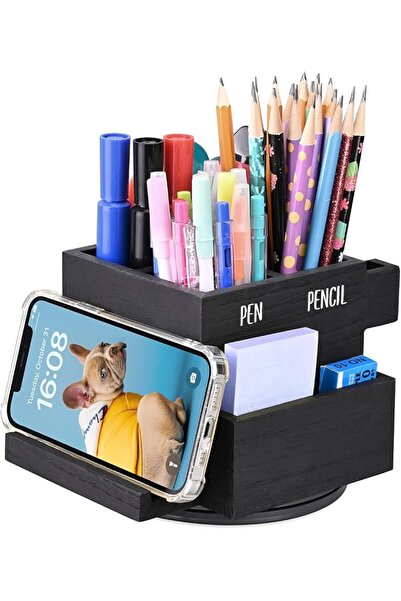 MOOCA 360-degree Rotating Pen Holder for Desk, Desk Organizers and Accessorie...