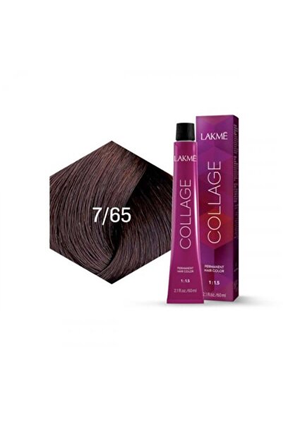 Lakme صبغة شعر كولاج ميديوم بلون الكستناء والماهوجني والأشقر رقم 1 7/65