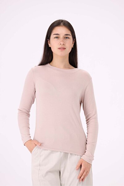 Livia Women's Plain Long-Sleeve Top