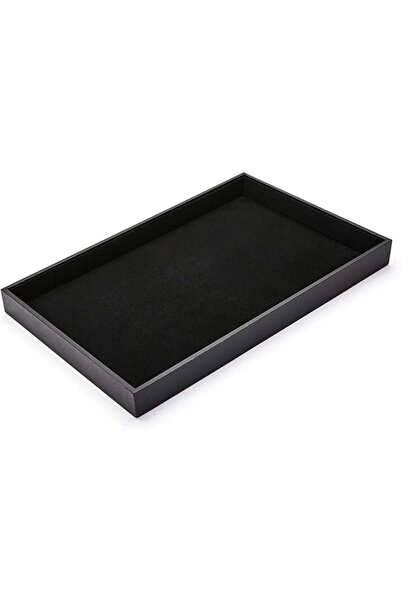 GENERAL Black Velvet Stackable Jewelry Tray Showcase Display Earring Necklace...