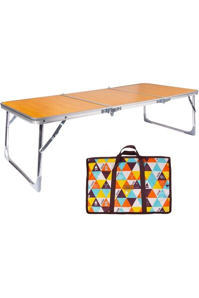 Arabest Portable Folding Camping Table,Aluminum Alloy Picnic Table with Non-S...