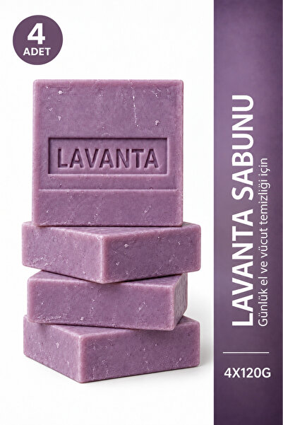 ŞİFAKÜR BİTKİSEL SAĞLIK ÜRÜNLERİ Lavender Soap 4-Pack 4 X 120 g Lavender Oliv...