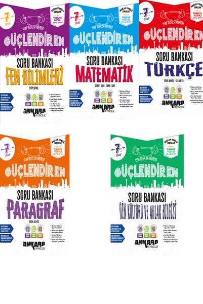 Ankara Yayıncılık 7.Sınıf Türkçe Fen Matematik Din Paragraf Bağlam Temelli So...
