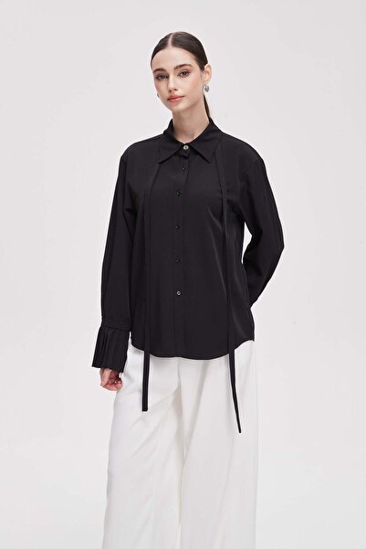 Livia Women's Button-Detail Tie-Neck Shirt
